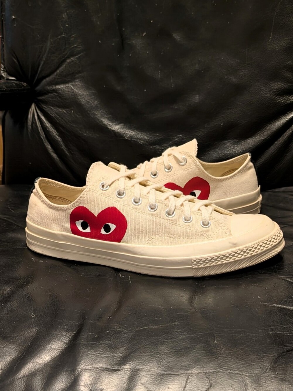 Comme des Garcons PLAY x Converse Chuck 70 Low - 'Milk'